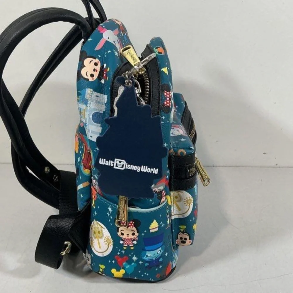 Loungefly x Disney Kids Chibi Backpack Blue and Black